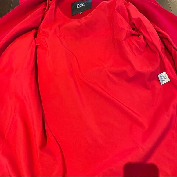 ZAC Zac Posen Julienne Crimson red wool coat - Picture 9 of 16
